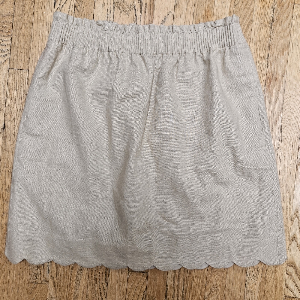 J Crew Size 4 Linen Skirt
